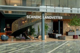 Lobby på Scandic Landvetter i Gøteborg