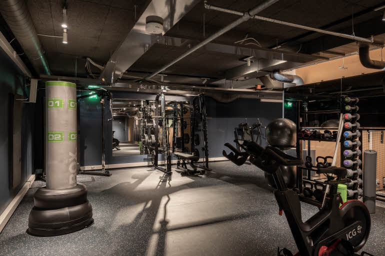 Treningsrom hotell Scandic Helsinki Hub