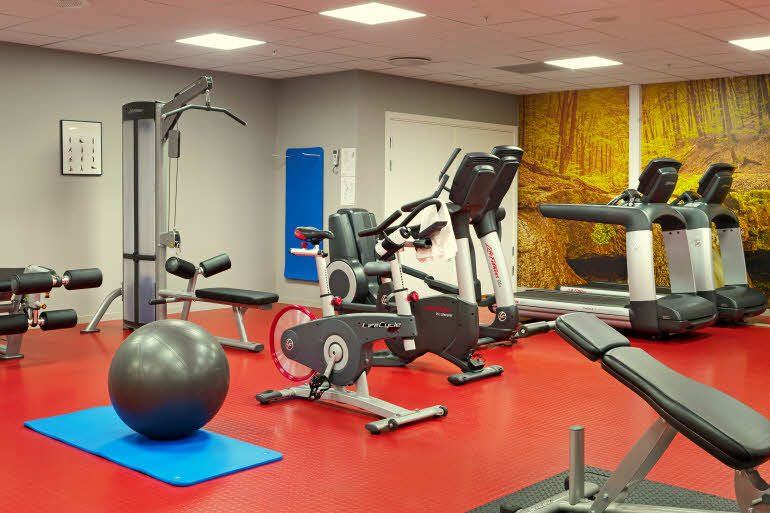 Treningsrom med treningsutstyr, Scandic Fornebu
