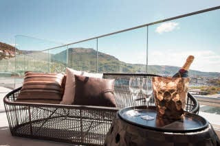 Restaurantterrasse i øverste etasje, Scandic Ørnen