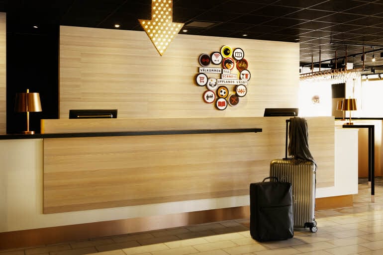 Resepsjon hotell Scandic Upplands Väsby