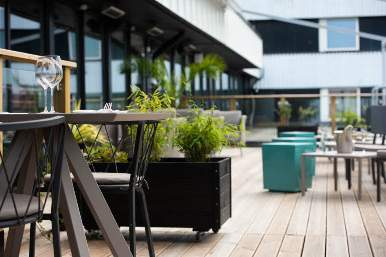 Terrasse hotell Scandic Segevång