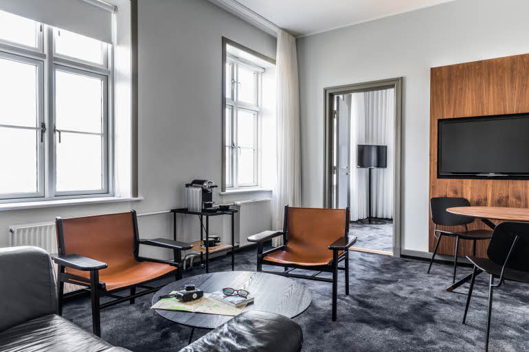 Living room in Junior Suite Scandic The Mayor Aarhus