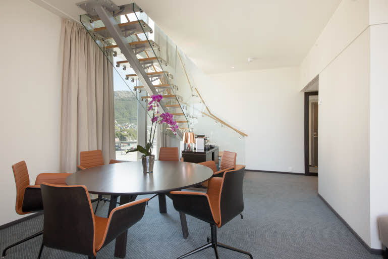 Spisestueinteriør i Presidential Suite, Scandic Ørnen