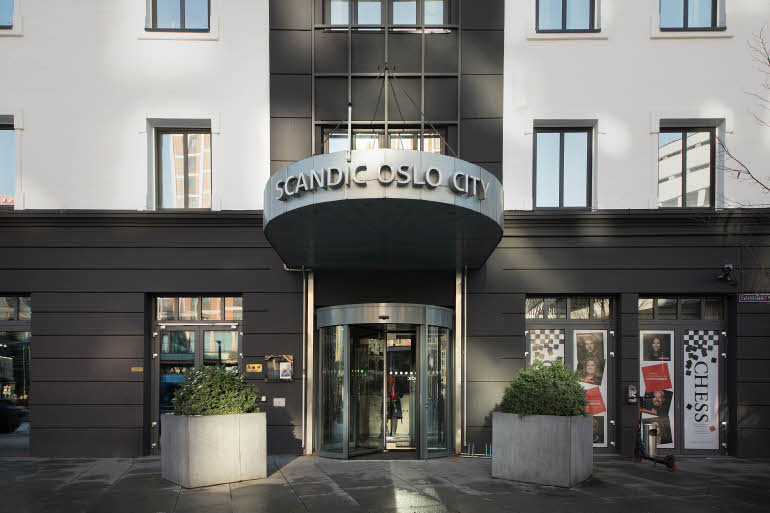 Inngangsparti, Scandic Oslo City