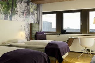 To separate senger i Superior-rom, Scandic Copenhagen