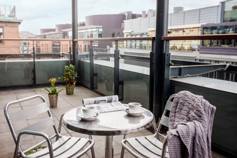 Junior Suite balkong Scandic Simonkenttä