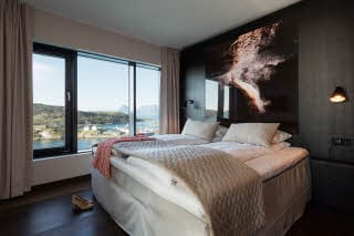 Soverom med dobbeltseng i Presidential Suite, Scandic Havet