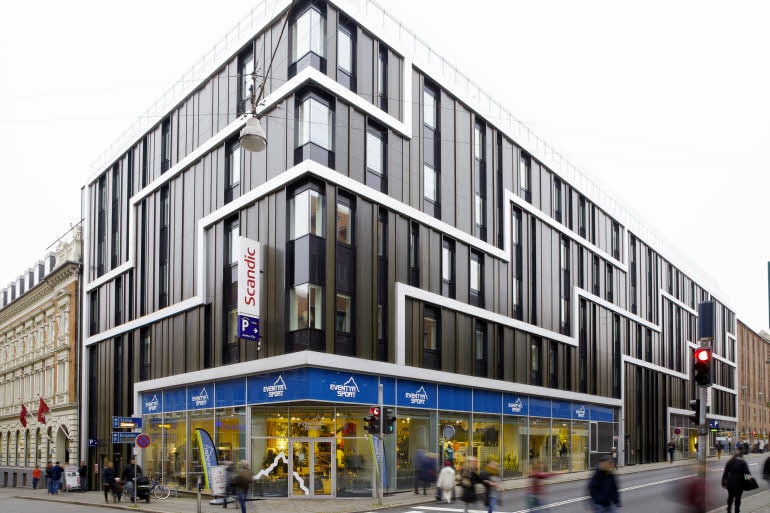 Fasade hotell Scandic Aarhus City