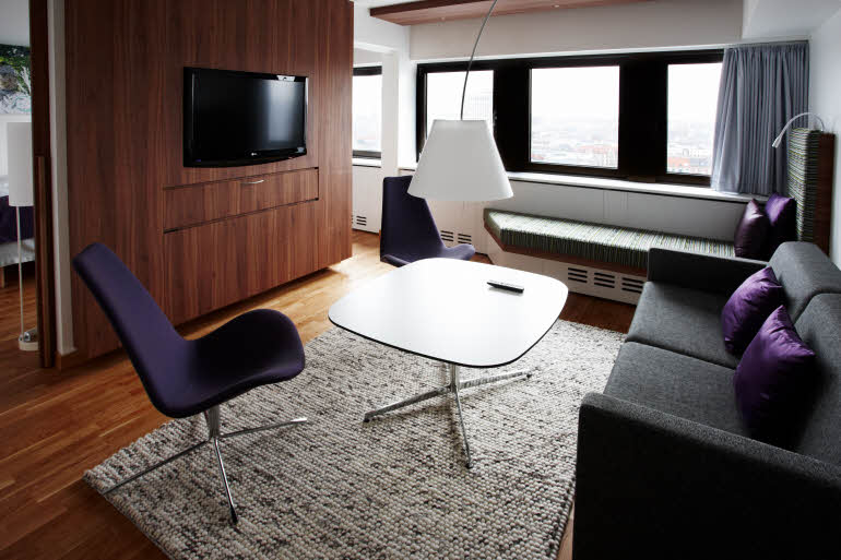 Stue i Junior Suite, Scandic Copenhagen