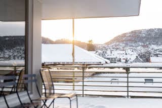 Utsikt fra junior suiten på scandic bergen city