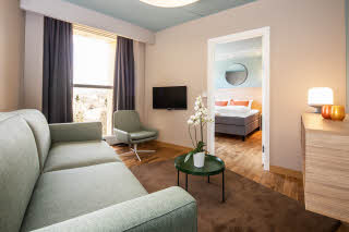 Junior Suite, living room with couch