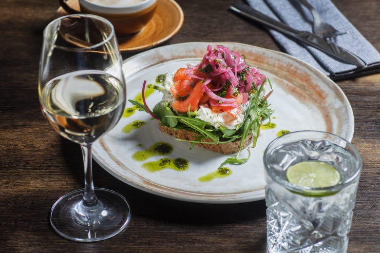 Bryggman&amp;acute;sin smörrebröd laksesmørbrød