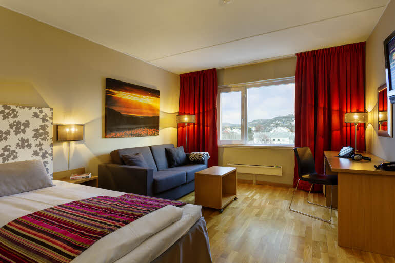 Enkeltseng i Standard single-rom, Scandic Kirkenes