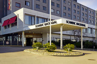 Inngang hotell Scandic Backadal Göteborg