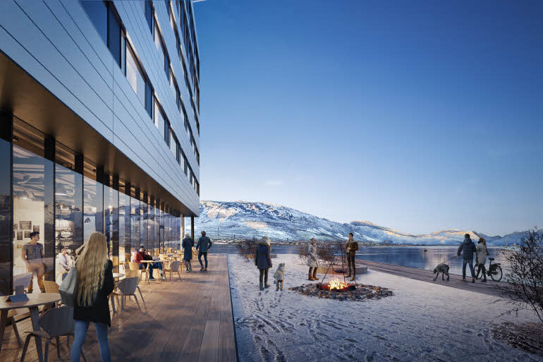 Utsikt Scandic Sortland