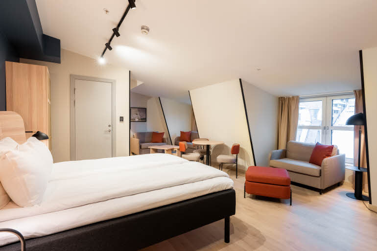 Junior suite på Scandic Torget i Bergen