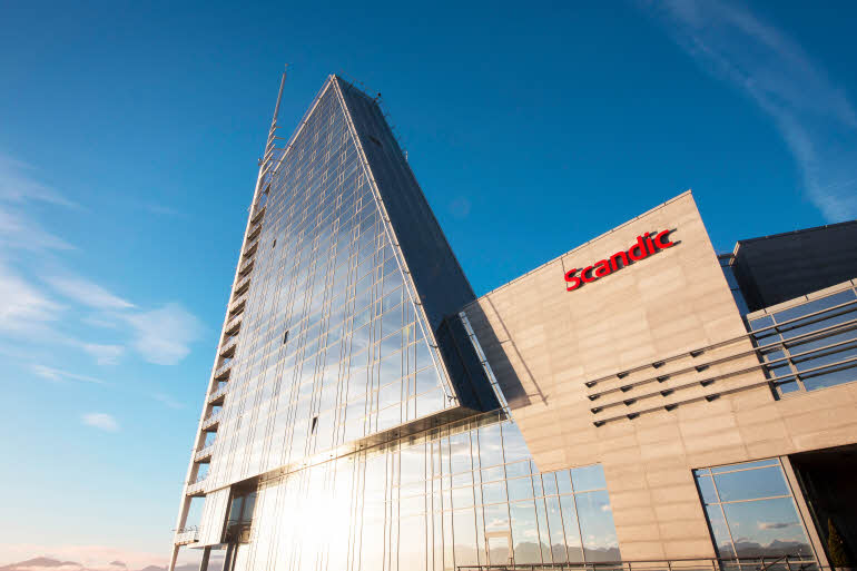Hotellfasade, Scandic Seilet