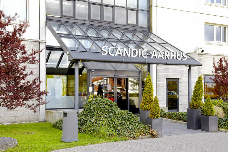 Fasade hotell Scandic Aarhus Vest
