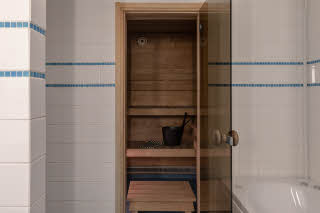 bathroom in room master suite at scandic pasila in helsinki 