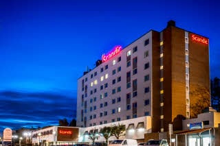 Fasade hotell Scandic Kungens Kurva Stockholm