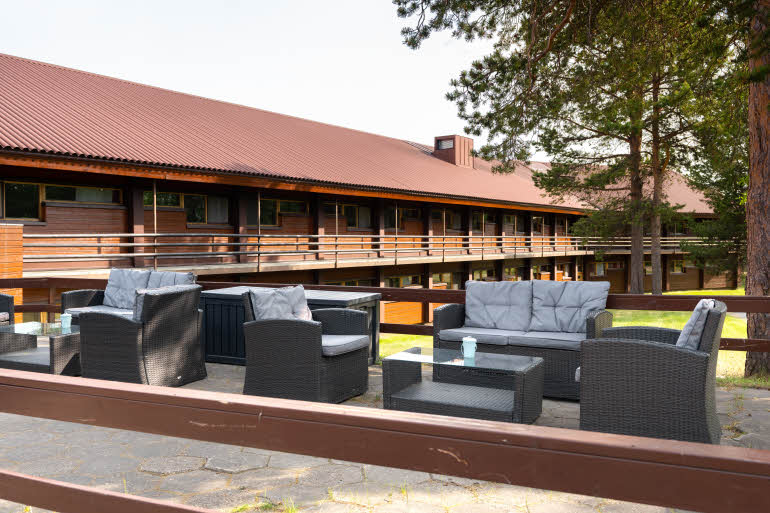 Terrasse på Scandic Karasjok