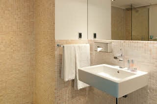 suite bathroom at scandic front in copenhagen denmark