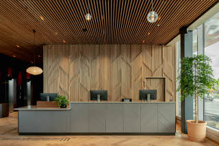 Lobby resepsjon hotell Scandic Landvetter i Gøteborg