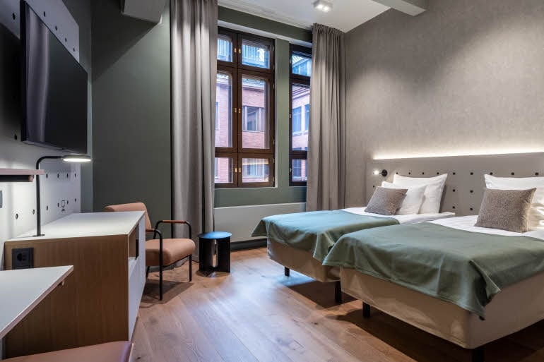 Standardrom Twin Scandic Helsinki Hub