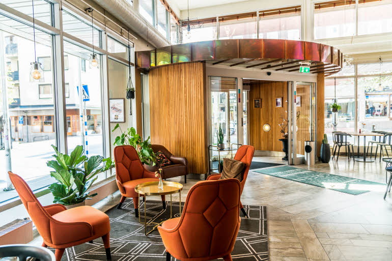 Lobby hotell Scandic Portalen Jönköping