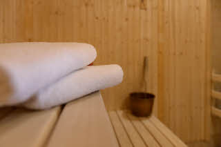 sauna at scandic lugnet in falun sweden