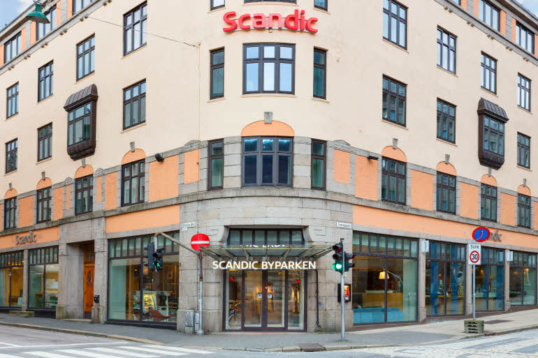 Hotellfasade Scandic Byparken