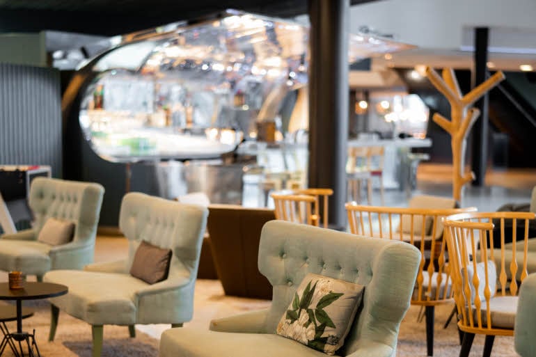 Lobby på Scandic Fornebu