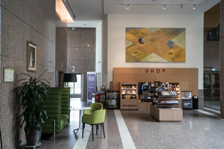 Shop in the lobby Scandic Infra City Stockholm