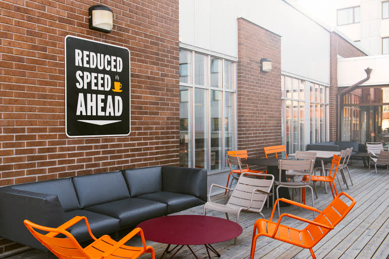 Terrasse hotell Scandic Västerås