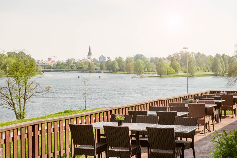 Terrasse hotell Scandic Klarälven Karlstad