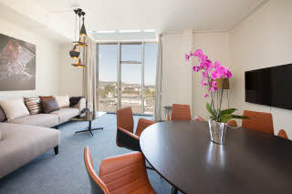 Stueinteriør i Presidential Suite, Scandic Ørnen