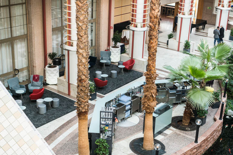 Conference lounge overview Scandic Infra City