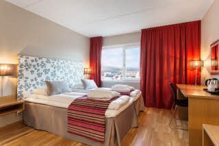 Dobbeltseng i Junior Suite, Scandic Kirkenes