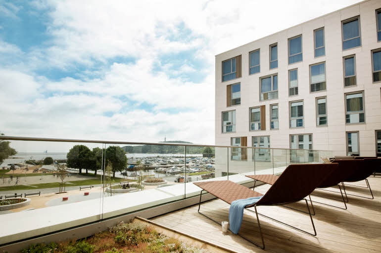 Terrasse med utsikt, Scandic Kristiansand Bystranda