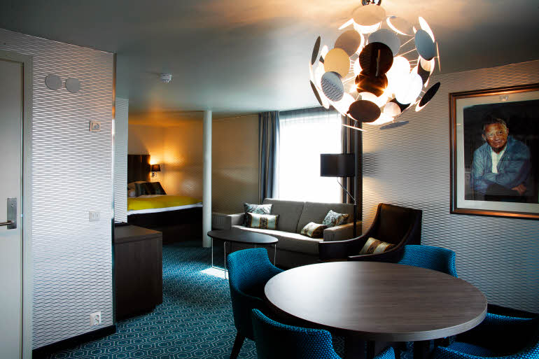 Interiør i Junior Suite, Scandic Bakklandet