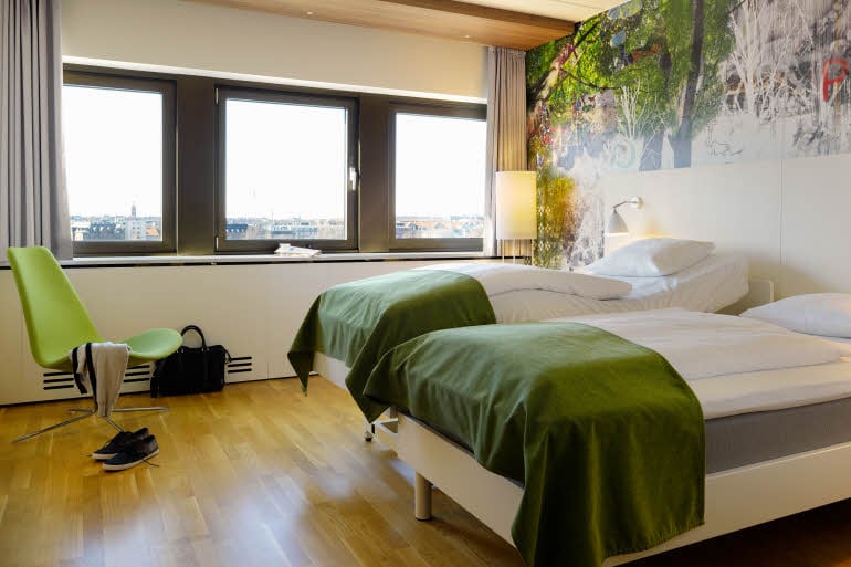 To justerbare senger i Tilgjengelighetsrom, Scandic Copenhagen