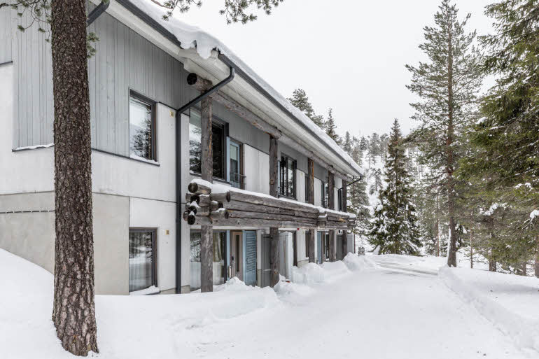 exterior of scandic rukahovi in Rukatunturi finland