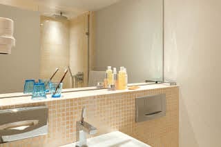 superior bathroom at scandic front in copenhagen denmark
