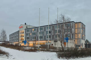 Fasade av scandic arlandastad i stockholm