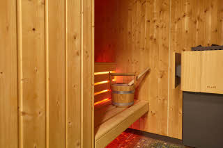 sauna in presidential suite at scandic berlin potsdamer platz in germany