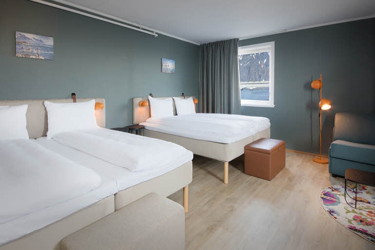 Senger i Standard Family Four-rom Scandic Vestfjord Lofoten