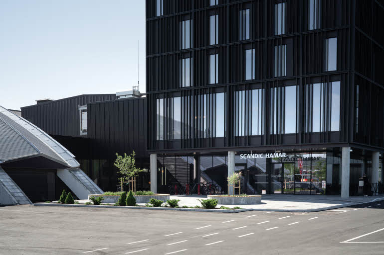 Inngangsparti, Scandic Hamar
