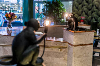 Restaurant detail lamps Scandic Skelleftea