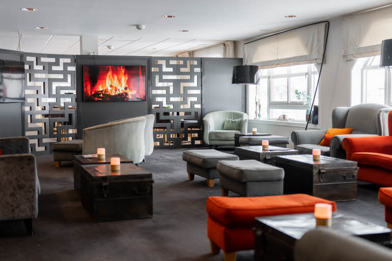 Lobby på Scandic Bryggen i Honningsvåg